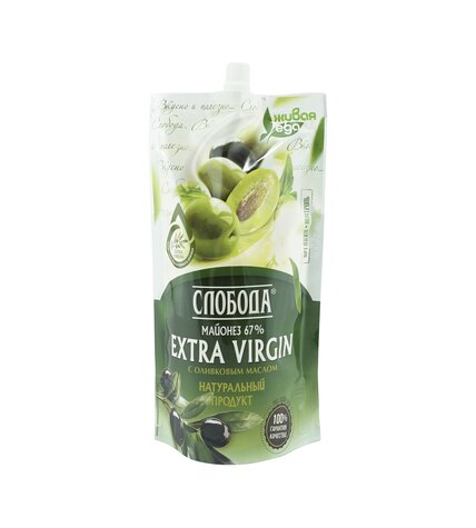 Майонез Слобода с оливковым маслом Extra Virgin 67% 400 мл