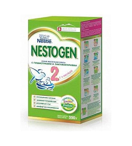 Смесь Nestle Nestogen 2 молочная сухая адаптированная с пребиотиками с 6 месяцев до 12 месяцев