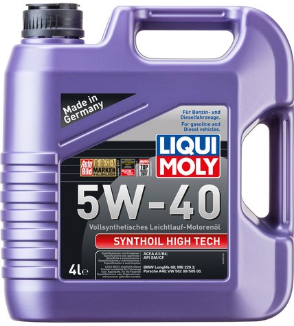 Масло Liqui Moly Synthoil High Tech 5W-40 моторное 4 л