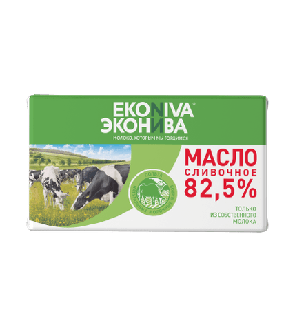 Сливочное масло ЭкоНива 82,5% 350 г